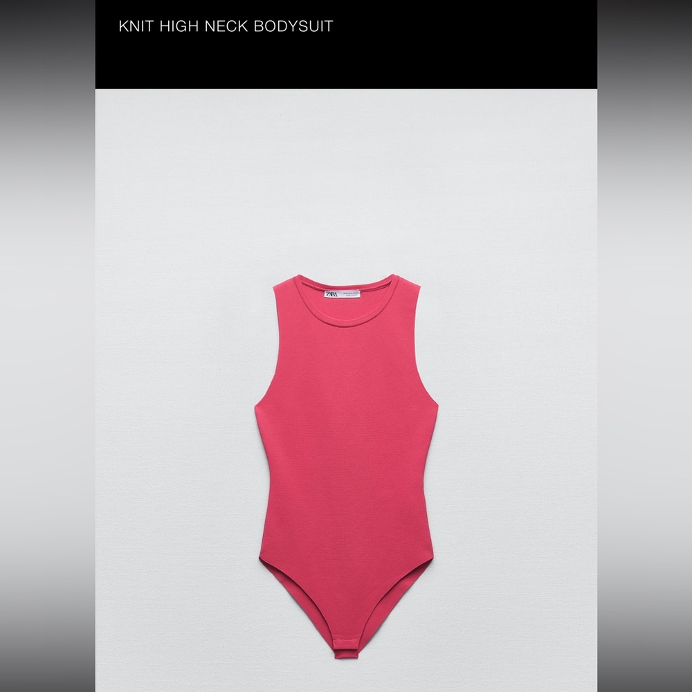 ZARA | EUC knot high neck bodysuit